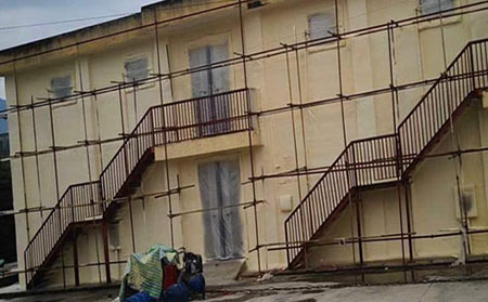 冷庫(kù)外墻溫施工噴涂機(jī)